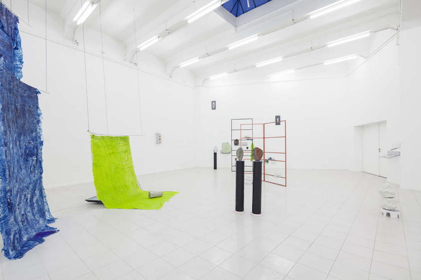 Lisa Kottkamp: The Biology of Synthetic Plants in the Time of Earthquakes, 2019, installation view a&o Kunsthalle Leipzig 

