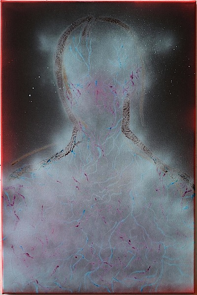 Rayk Goetze: Aderlasz 2, 2016, oil and acrylic on canvas, 60 x 40 cm
