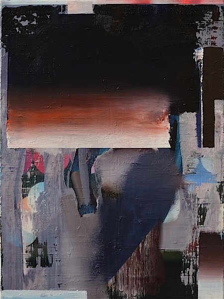 Rayk Goetze: Feld, 2016, Öl und Acryl auf Leinwand, 80 x 60 cm

