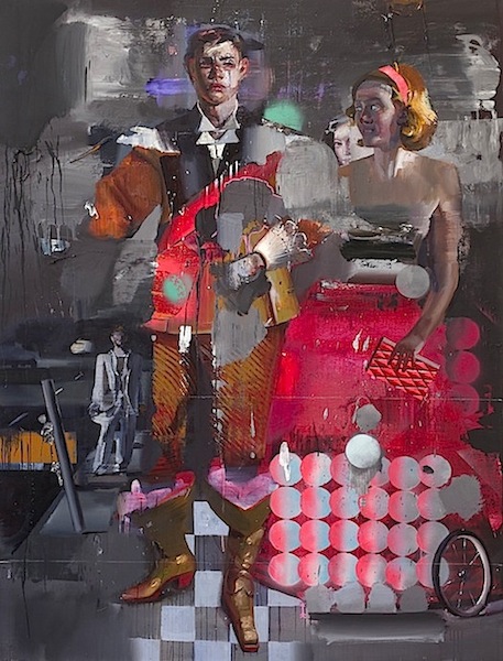 Rayk Goetze: Paar, 2015, oil and acrylic on canvas, 200 x 150 cm
