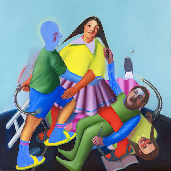 Ivana de Vivanco: Ronda, 2020, Öl auf Leinwand, 190 x 190 cm

