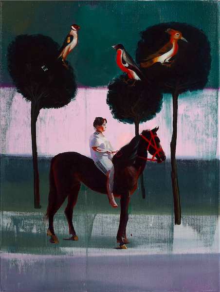 Rayk Goetze: Böhmischer Prinz, 2021, oil on canvas, 80 x 60 cm

