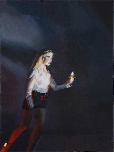 Rayk Goetze: Gruß 1, 2020, Öl auf Leinwand, 40 x 30 cm

