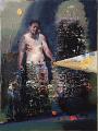 Rayk Goetze: Wart 2, 2016, Öl und Acryl auf Leinwand, 80 x 60 cm

