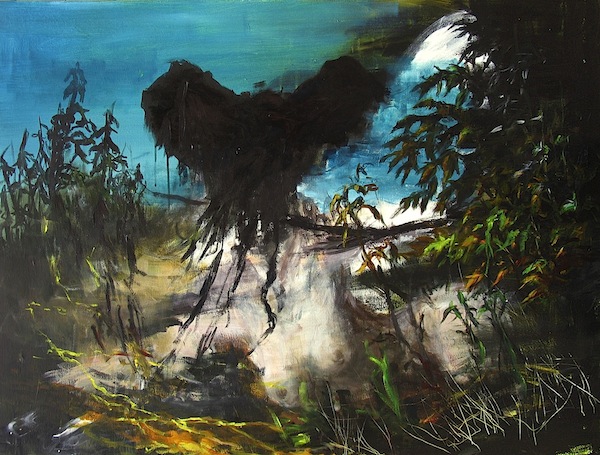 Alexander König: Feldmaus, 2015  
Acryl und Öl auf Leinwand, 90 x 120 cm

