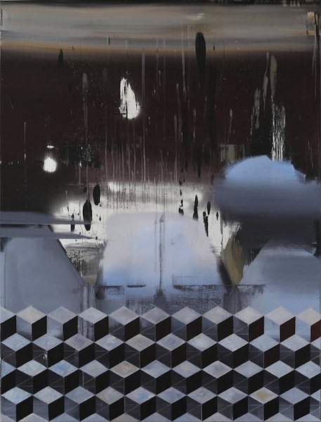 Rayk Goetze: The Queen is abscent, 2015, Öl und Acryl auf Leinwand, 200 x 150 cm