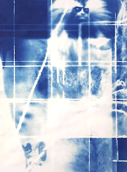Klara Meinhardt: from the series Fries, 2016, Cyanotype on paper, 45 x 33 cm

