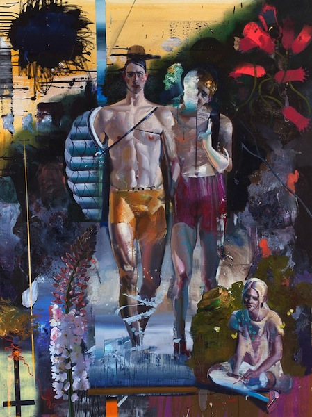 Rayk Goetze: Furt, 2017, oil and acrylic on canvas, 200 Ã— 150 cm 